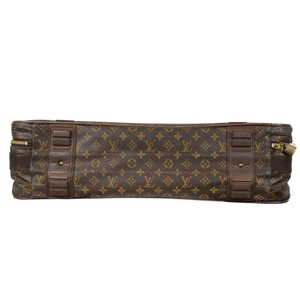 Louis Vuitton Satellite 65 Brown Monogram Suitcase Travel Luggage Trunks Suitcas